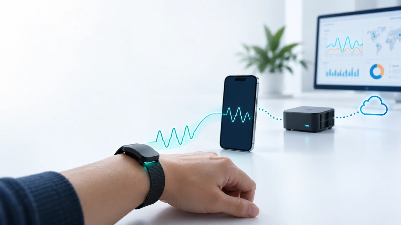 Wearable vital-sign monitoring concept with mobile and edge connectivity
